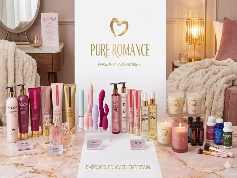 Pure Romance sexual wellness brand intimacy products luxury adult wellness sex toys body care lingerie online store